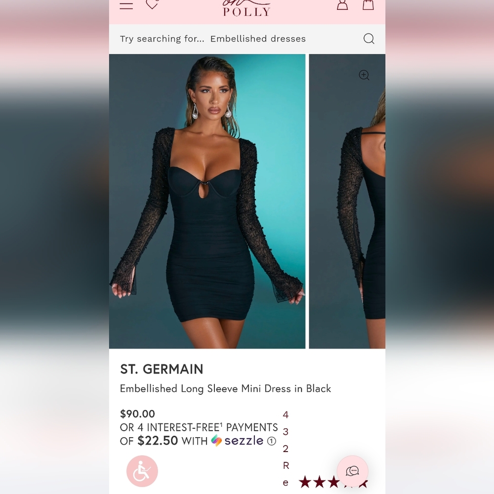 Oh Polly ST. GERMAIN dress size 4